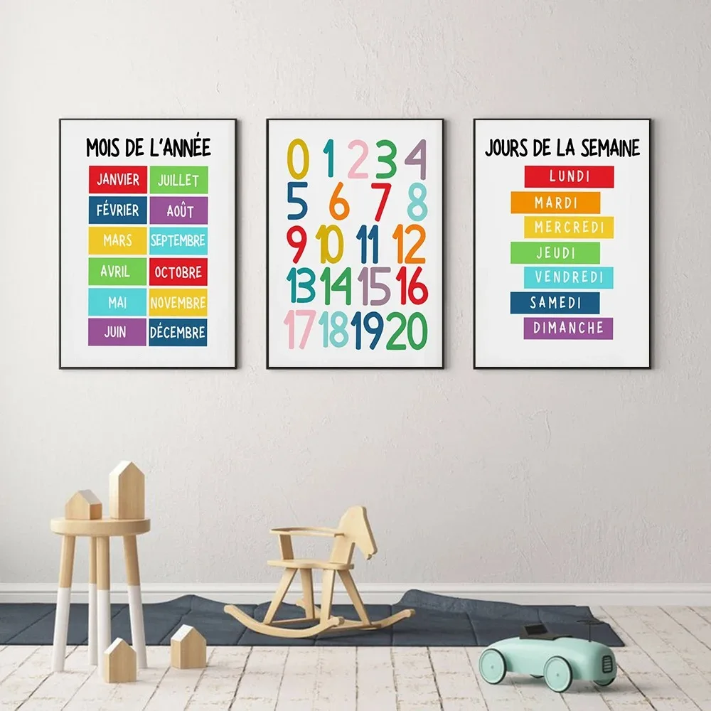 Kids Educational - Alphabet Numbers & More - 1 Pieza - Láminas Educativas de