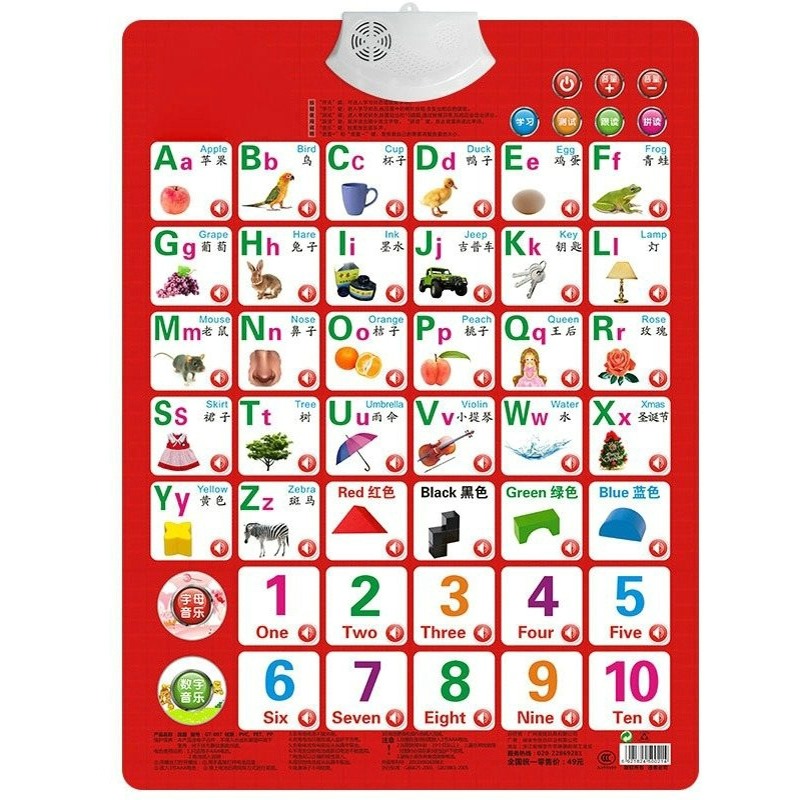 Kids Educational - Alphabet Numbers & More - Aprende números, libro de tarjetas del