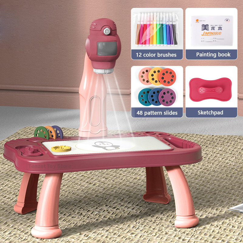 Kids Education Tablets - Proyector inteligente para niños, juego de
