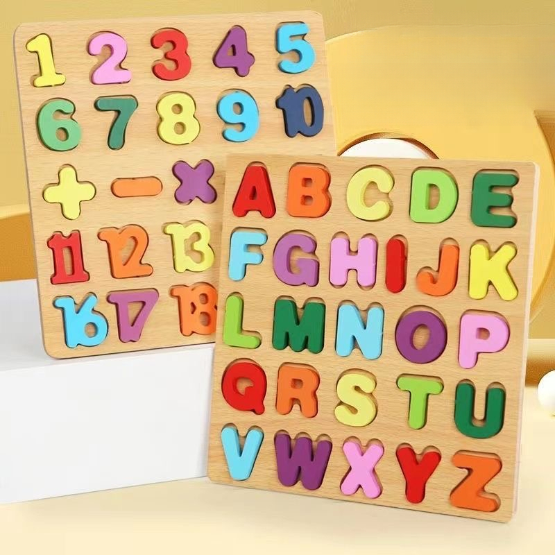 Kids Educational - Alphabet Numbers & More - Tablero de rompecabezas del alfabeto de