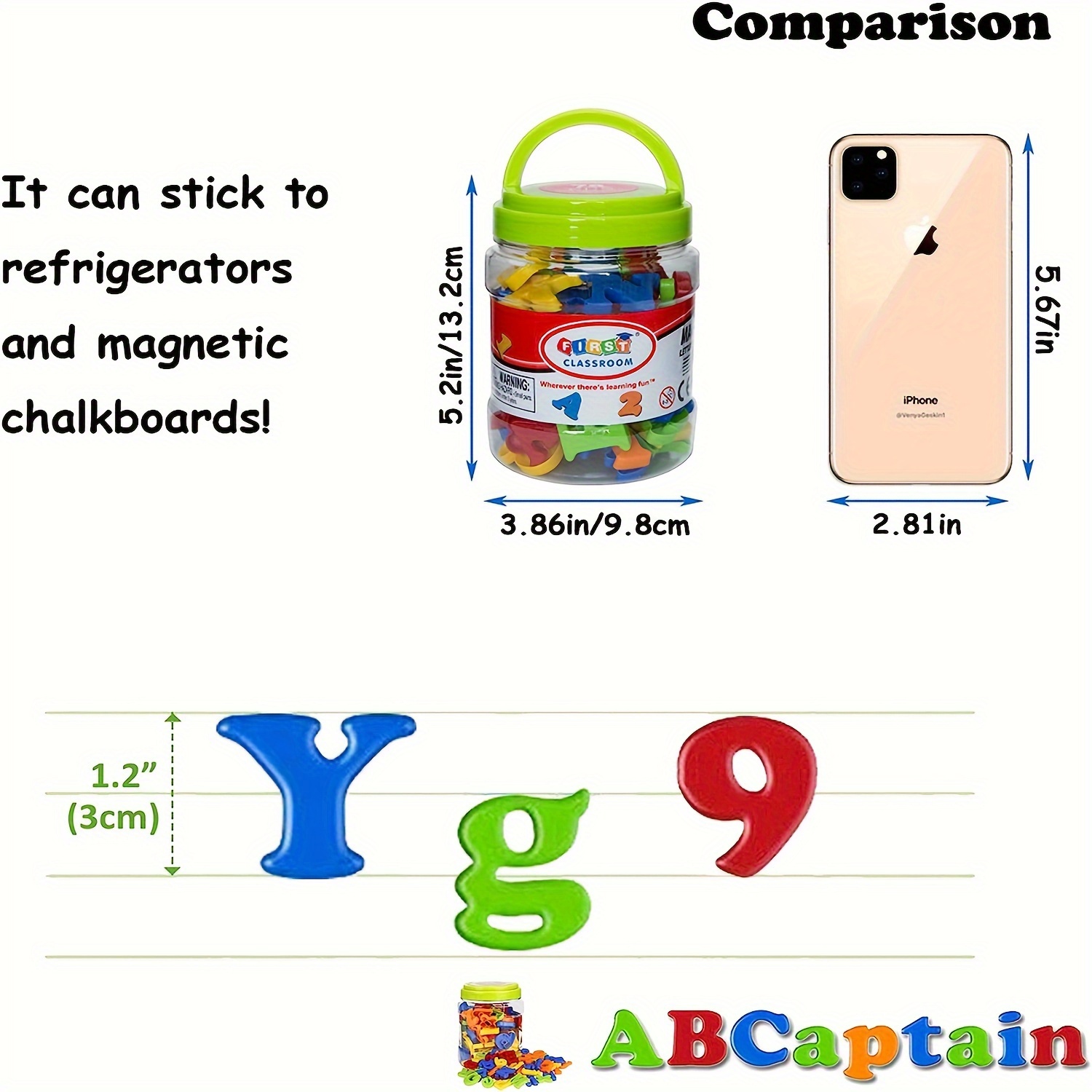 78 Uds letras magnéticas númer - Kids Educational - Alphabet Numbers & More reseña y precio