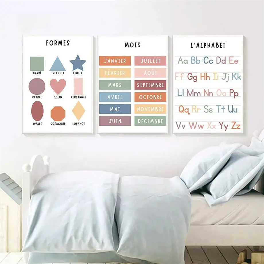 Pintura en lienzo con forma de - Kids Educational - Alphabet Numbers & More reseña y precio