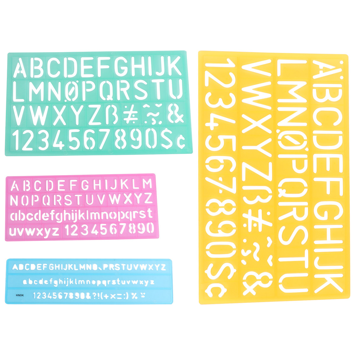 4 reglas de plástico para graf - Kids Educational - Alphabet Numbers & More reseña y precio