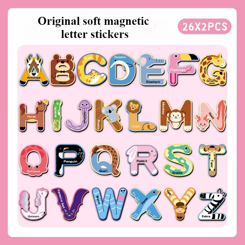 52 pegatinas magnéticas del al - Abc Kids Early Education reseña y precio